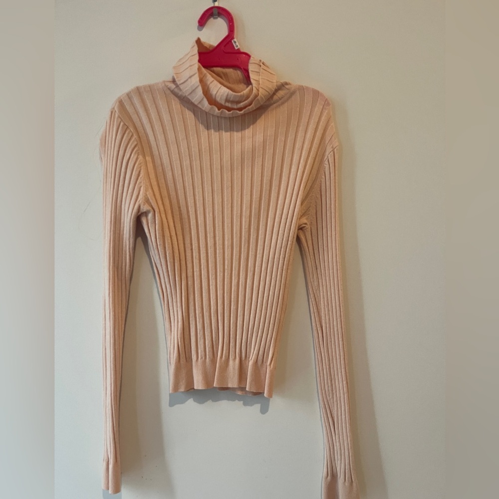 Twik Ribbed Long Sleeve Top in Pink